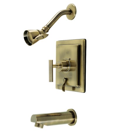 Kingston Brass Single-Handle Tub and Shower Faucet, Antique Brass KB86530CML